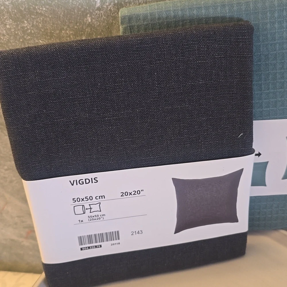 2 Ikea Throw Pillow Covers Vigdis & Ebbatilda 20x20in New